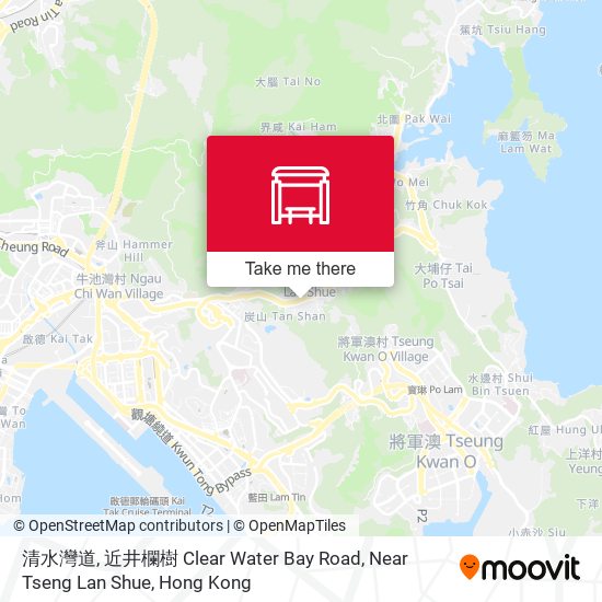 清水灣道, 近井欄樹  Clear Water Bay Road, Near Tseng Lan Shue map
