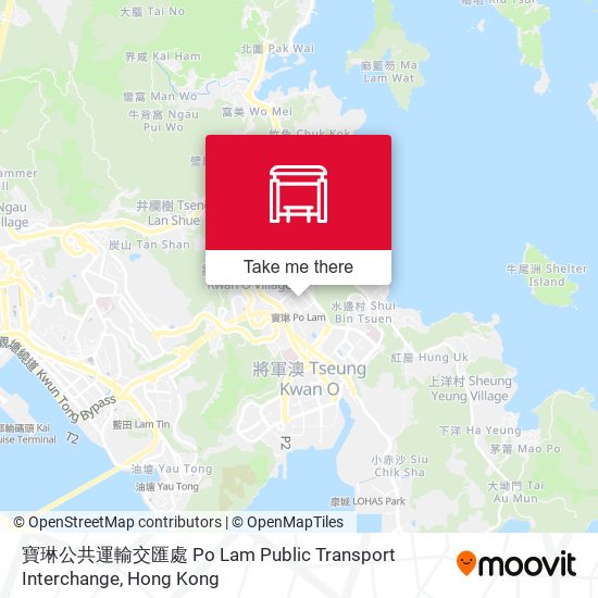 寶琳公共運輸交匯處 Po Lam Public Transport Interchange map