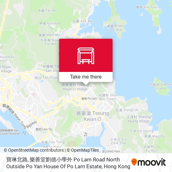 寶琳北路, 樂善堂劉德小學外 Po Lam Road North Outside Po Yan House Of Po Lam Estate map