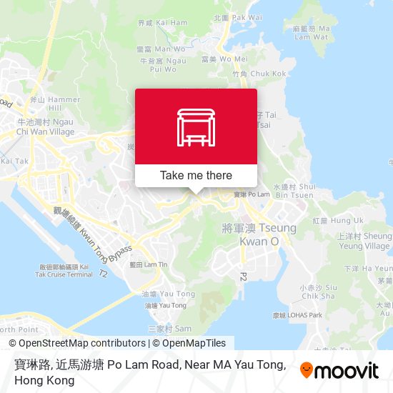寶琳路, 近馬游塘 Po Lam Road, Near MA Yau Tong map