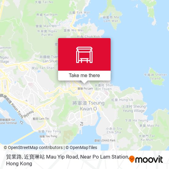 貿業路, 近寶琳站 Mau Yip Road, Near Po Lam Station map