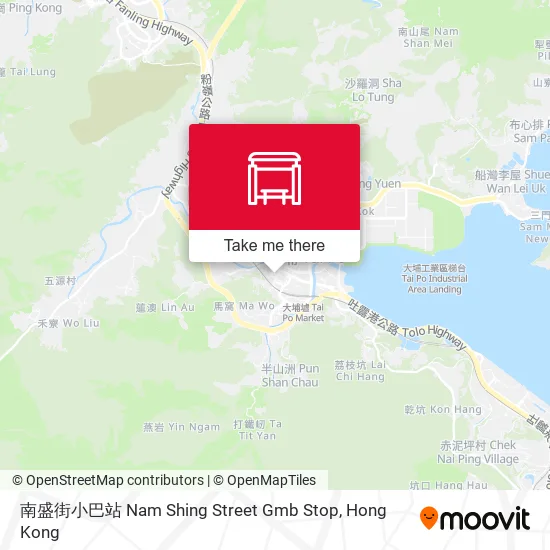 南盛街小巴站 Nam Shing Street Gmb Stop map