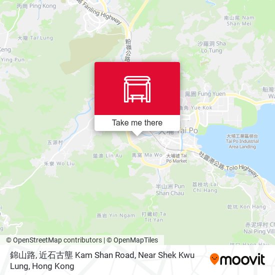 錦山路, 近石古壟 Kam Shan Road, Near Shek Kwu Lung map