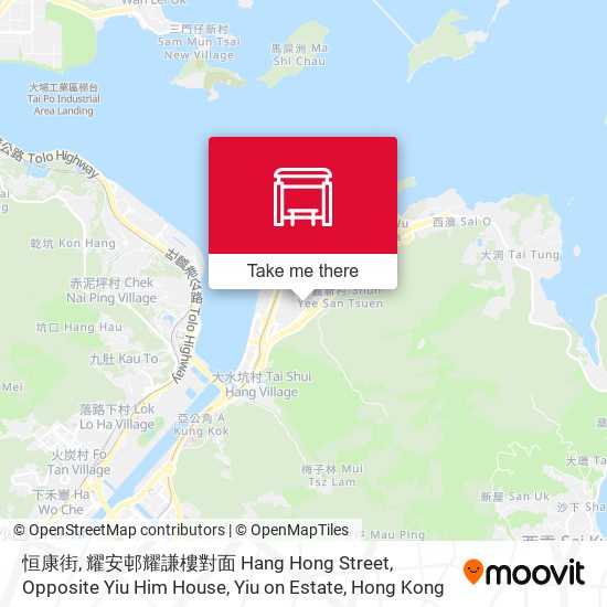 恒康街, 耀安邨耀謙樓對面 Hang Hong Street, Opposite Yiu Him House, Yiu on Estate map
