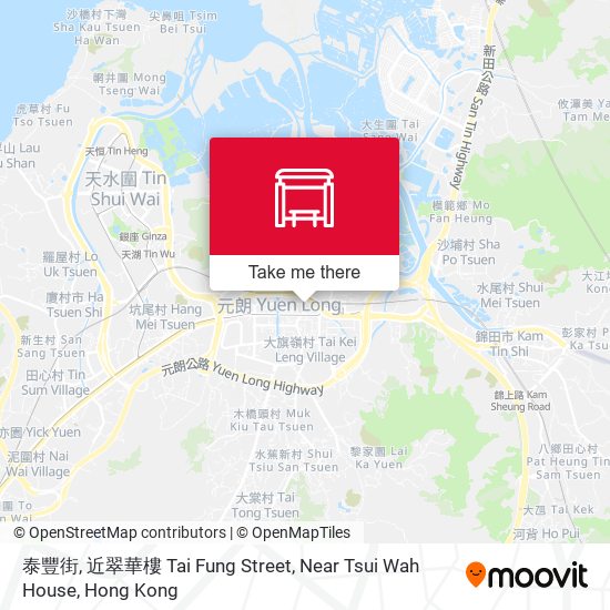 泰豐街, 近翠華樓 Tai Fung Street, Near Tsui Wah House map