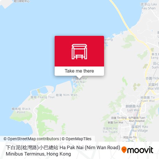 下白泥(稔灣路)小巴總站 Ha Pak Nai (Nim Wan Road) Minibus Terminus map