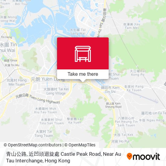 青山公路, 近凹頭迴旋處 Castle Peak Road, Near Au Tau Interchange map