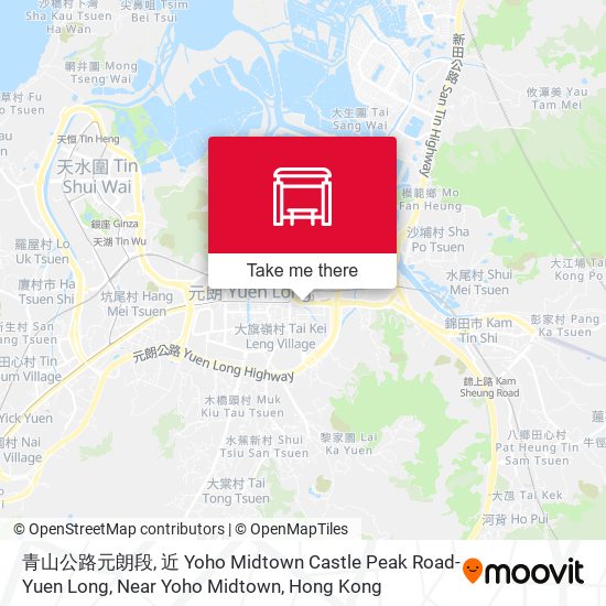 青山公路元朗段, 近 Yoho Midtown Castle Peak Road-Yuen Long, Near Yoho Midtown map