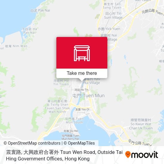 震寰路, 大興政府合署外 Tsun Wen Road, Outside Tai Hing Government Offices地圖