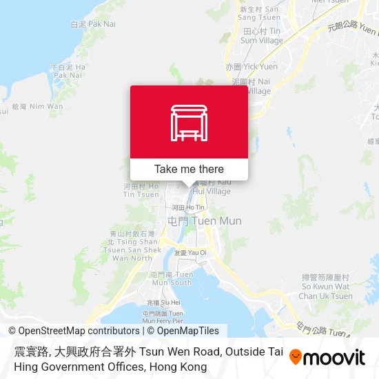 震寰路, 大興政府合署外 Tsun Wen Road, Outside Tai Hing Government Offices地圖