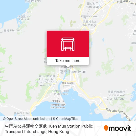 屯門站公共運輸交匯處 Tuen Mun Station Public Transport Interchange地圖