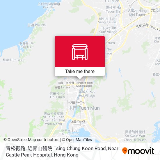 青松觀路, 近青山醫院 Tsing Chung Koon Road, Near Castle Peak Hospital map