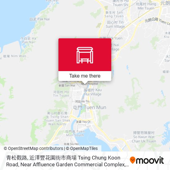 青松觀路, 近澤豐花園街市商場 Tsing Chung Koon Road,  Near Affluence Garden Commercial Complex map