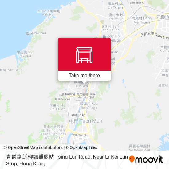 青麟路,近輕鐵麒麟站 Tsing Lun Road, Near Lr Kei Lun Stop map