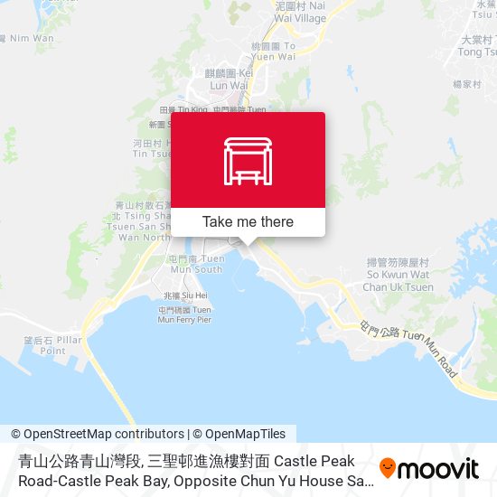 青山公路青山灣段, 三聖邨進漁樓對面 Castle Peak Road-Castle Peak Bay, Opposite Chun Yu House Sam Shing Estate map