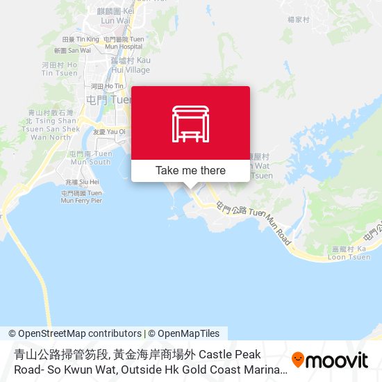 青山公路掃管笏段, 黃金海岸商場外 Castle Peak Road- So Kwun Wat, Outside Hk Gold Coast Marina Magic Shopping Mall map