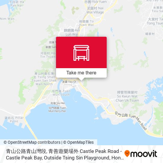青山公路青山灣段, 青善遊樂場外 Castle Peak Road - Castle Peak Bay, Outside Tsing Sin Playground map