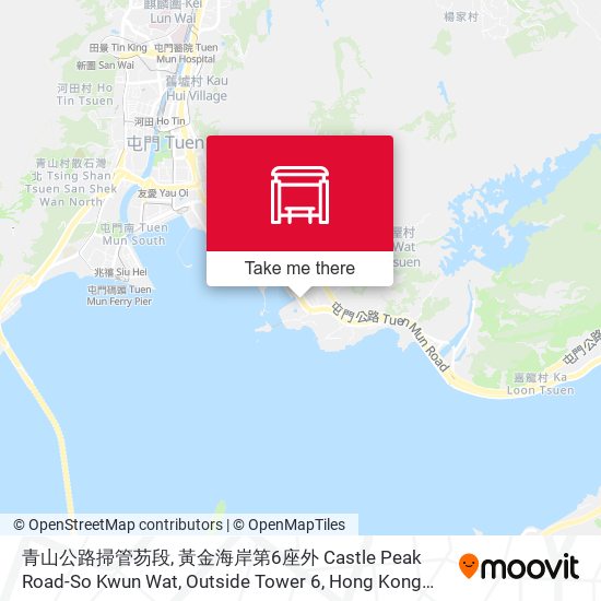 青山公路掃管芴段, 黃金海岸第6座外 Castle Peak Road-So Kwun Wat, Outside Tower 6, Hong Kong Gold Coast map