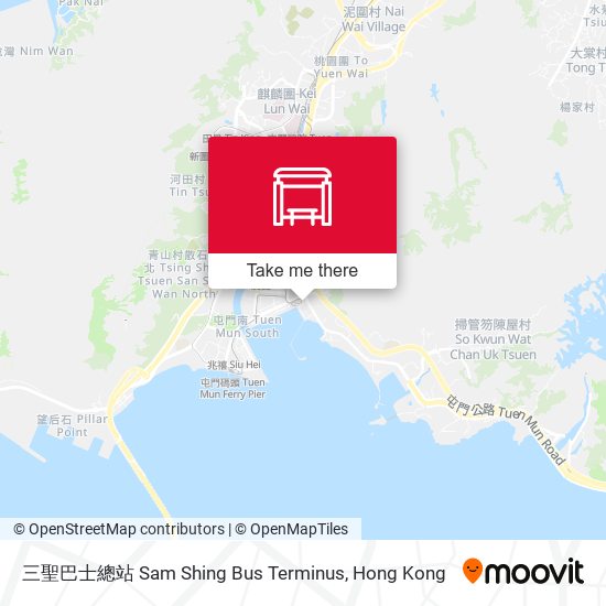 三聖巴士總站 Sam Shing Bus Terminus map