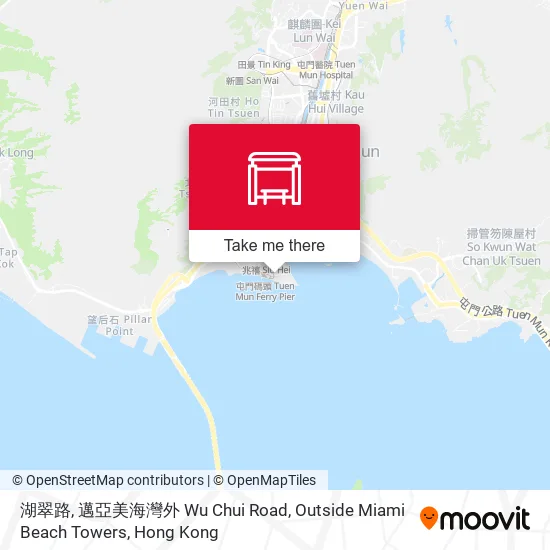 湖翠路, 邁亞美海灣外 Wu Chui Road, Outside Miami Beach Towers map