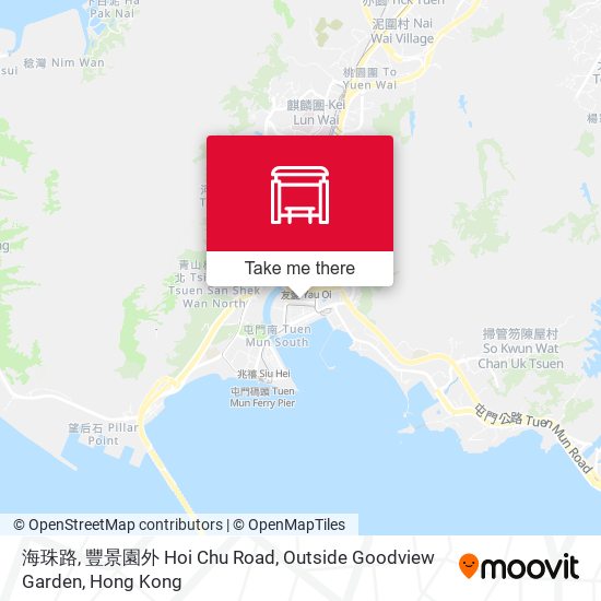 海珠路, 豐景園外 Hoi Chu Road, Outside Goodview Garden map