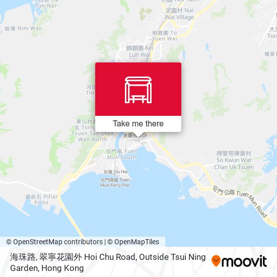 海珠路, 翠寧花園外 Hoi Chu Road, Outside Tsui Ning Garden map
