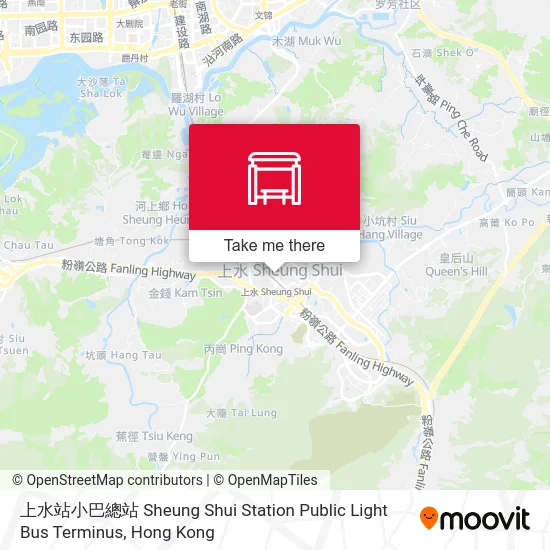 上水站小巴總站 Sheung Shui Station Public Light Bus Terminus map