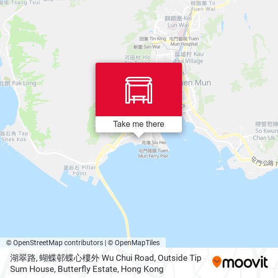 湖翠路, 蝴蝶邨蝶心樓外 Wu Chui Road, Outside Tip Sum House, Butterfly Estate map