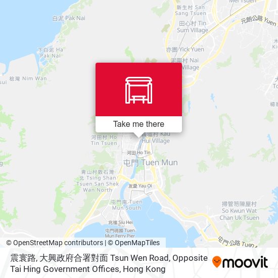 震寰路, 大興政府合署對面 Tsun Wen Road, Opposite Tai Hing Government Offices map