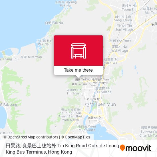田景路, 良景巴士總站外 Tin King Road Outside Leung King Bus Terminus地圖