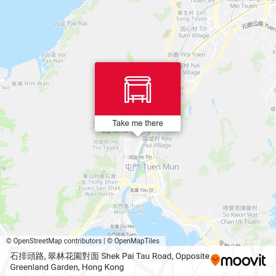 石排頭路, 翠林花園對面 Shek Pai Tau Road, Opposite Greenland Garden map