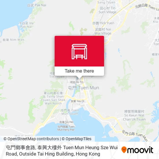 屯門鄉事會路, 泰興大樓外 Tuen Mun Heung Sze Wui Road, Outside Tai Hing Building map
