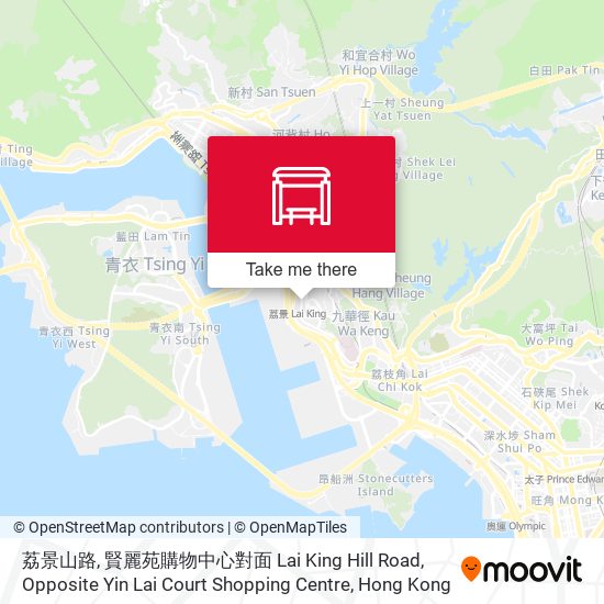 荔景山路, 賢麗苑購物中心對面 Lai King Hill Road, Opposite Yin Lai Court Shopping Centre map