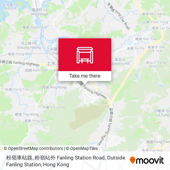 粉嶺車站路, 粉嶺站外 Fanling Station Road, Outside Fanling Station map