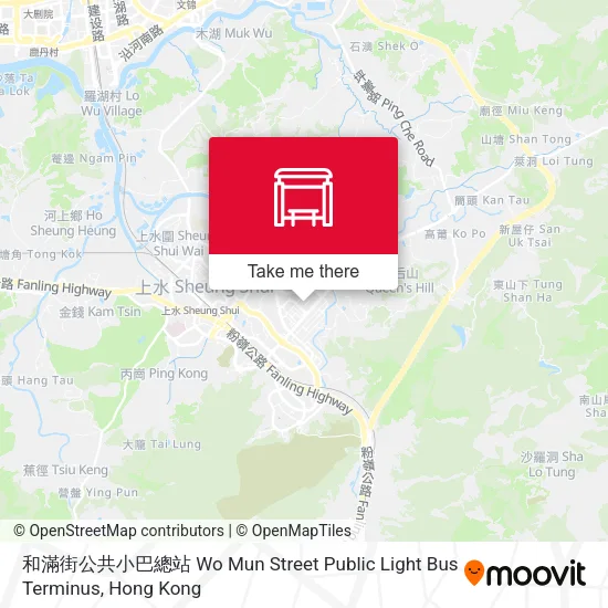 和滿街公共小巴總站 Wo Mun Street Public Light Bus Terminus地圖