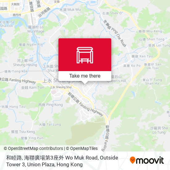 和睦路, 海聯廣場第3座外 Wo Muk Road, Outside Tower 3, Union Plaza map
