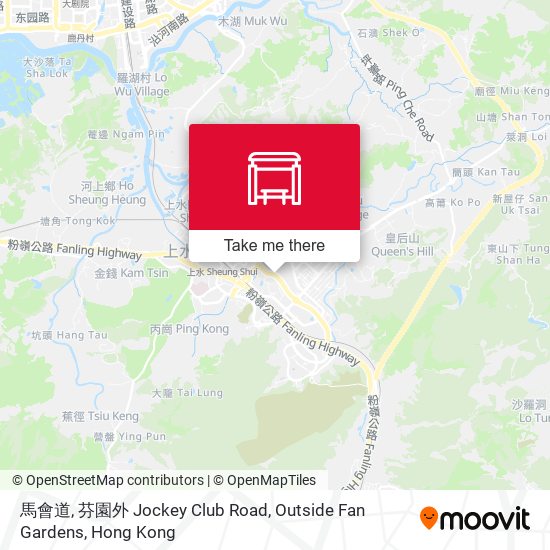 馬會道, 芬園外 Jockey Club Road, Outside Fan Gardens map