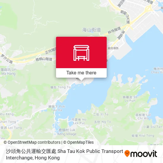 沙頭角公共運輸交匯處 Sha Tau Kok Public Transport Interchange map
