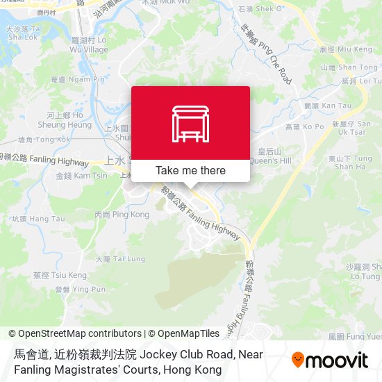 馬會道, 近粉嶺裁判法院 Jockey Club Road, Near Fanling Magistrates' Courts map