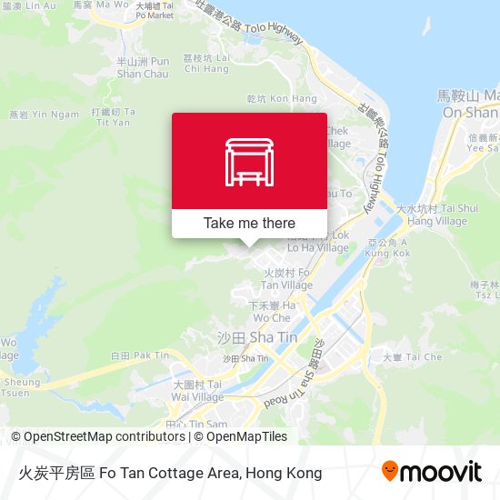 火炭平房區 Fo Tan Cottage Area map