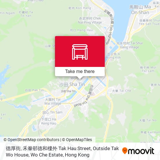 德厚街, 禾輋邨德和樓外 Tak Hau Street, Outside Tak Wo House, Wo Che Estate map