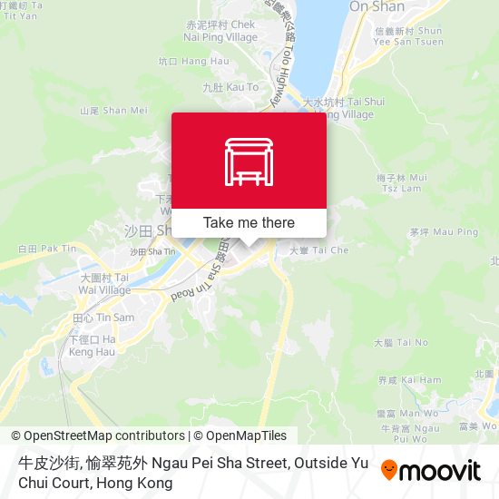 牛皮沙街, 愉翠苑外 Ngau Pei Sha Street, Outside Yu Chui Court map