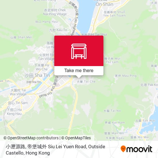 小瀝源路, 帝堡城外 Siu Lei Yuen Road, Outside Castello map
