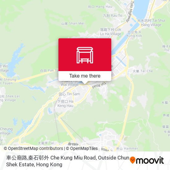 車公廟路,秦石邨外 Che Kung Miu Road, Outside Chun Shek Estate map