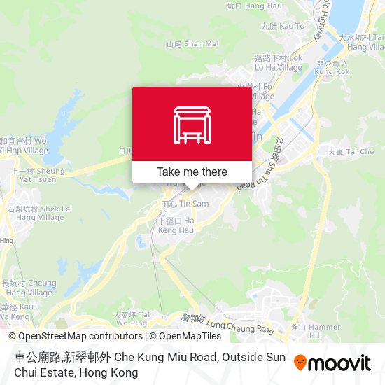 車公廟路,新翠邨外 Che Kung Miu Road, Outside Sun Chui Estate map