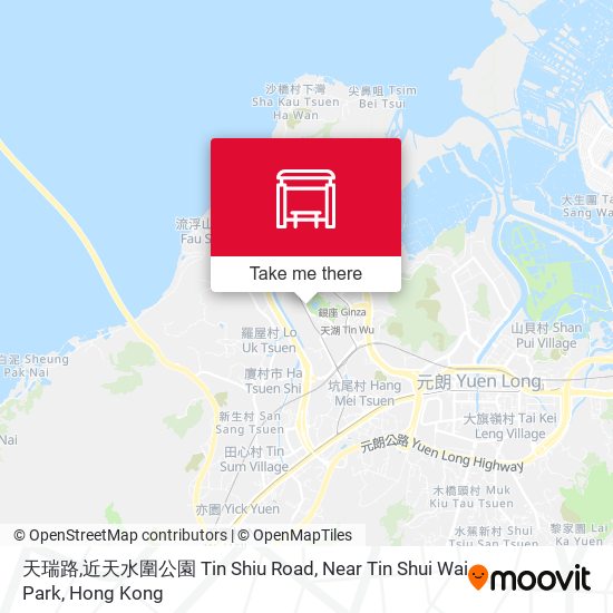 天瑞路,近天水圍公園 Tin Shiu Road, Near Tin Shui Wai Park map