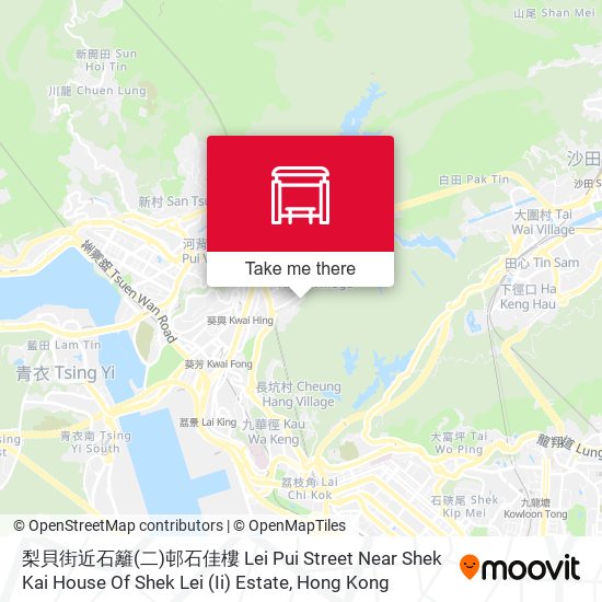 梨貝街近石籬(二)邨石佳樓 Lei Pui Street Near Shek Kai House Of Shek Lei (Ii) Estate map