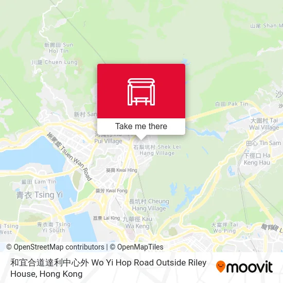 和宜合道達利中心外 Wo Yi Hop Road Outside Riley House map