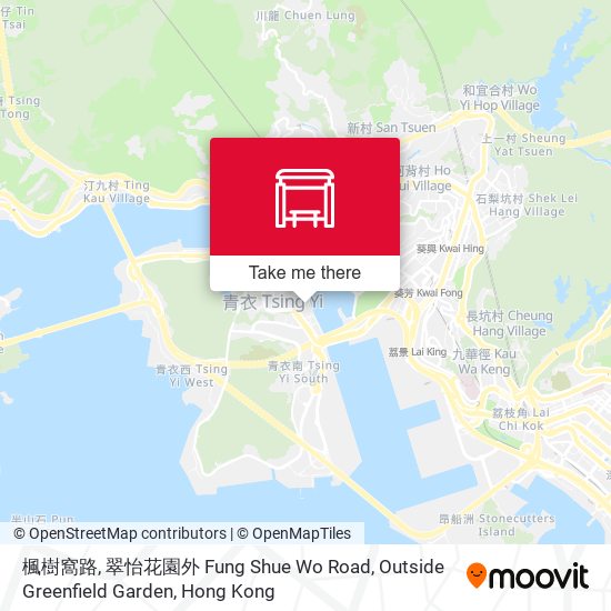 楓樹窩路, 翠怡花園外 Fung Shue Wo Road, Outside Greenfield Garden map