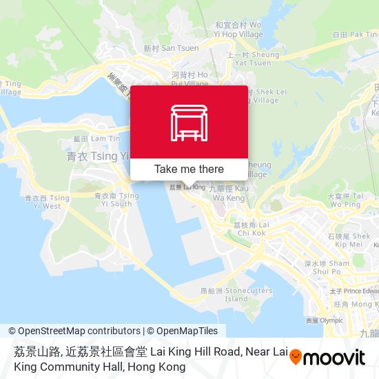 荔景山路, 近荔景社區會堂 Lai King Hill Road, Near Lai King Community Hall map